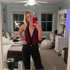 Free People Borderlines bodysuit